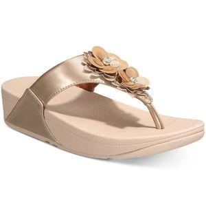 🎉 New FitFlop Lulu Flower Sandals - Black